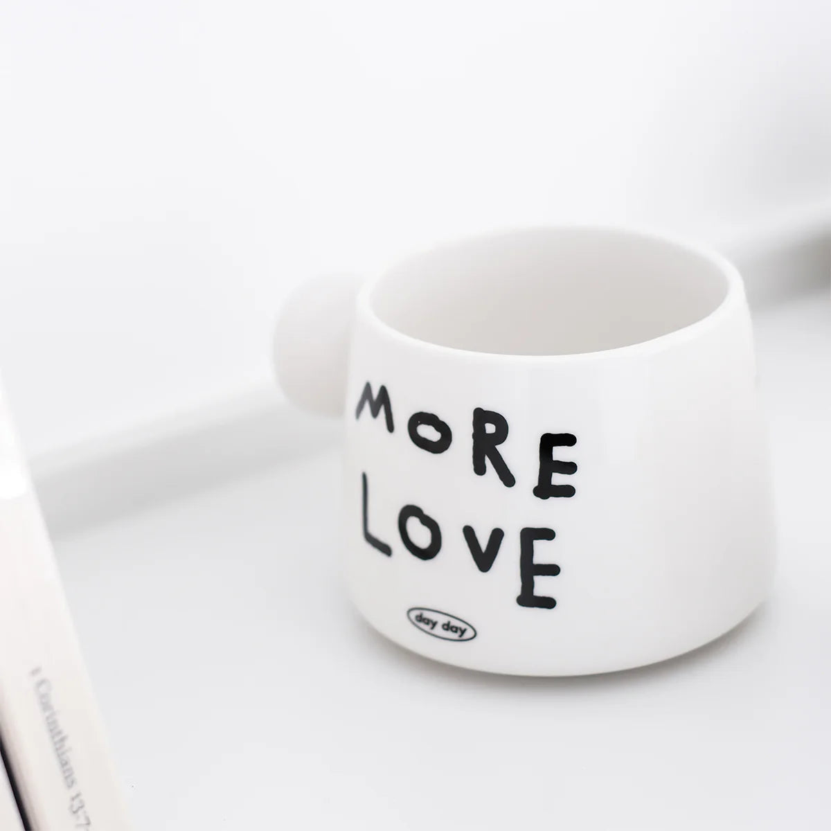 "More Love" Mug with Spherical Handle