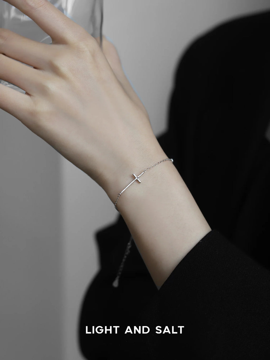 Light & Salt Living · S925 Sterling Silver Cross Bracelet