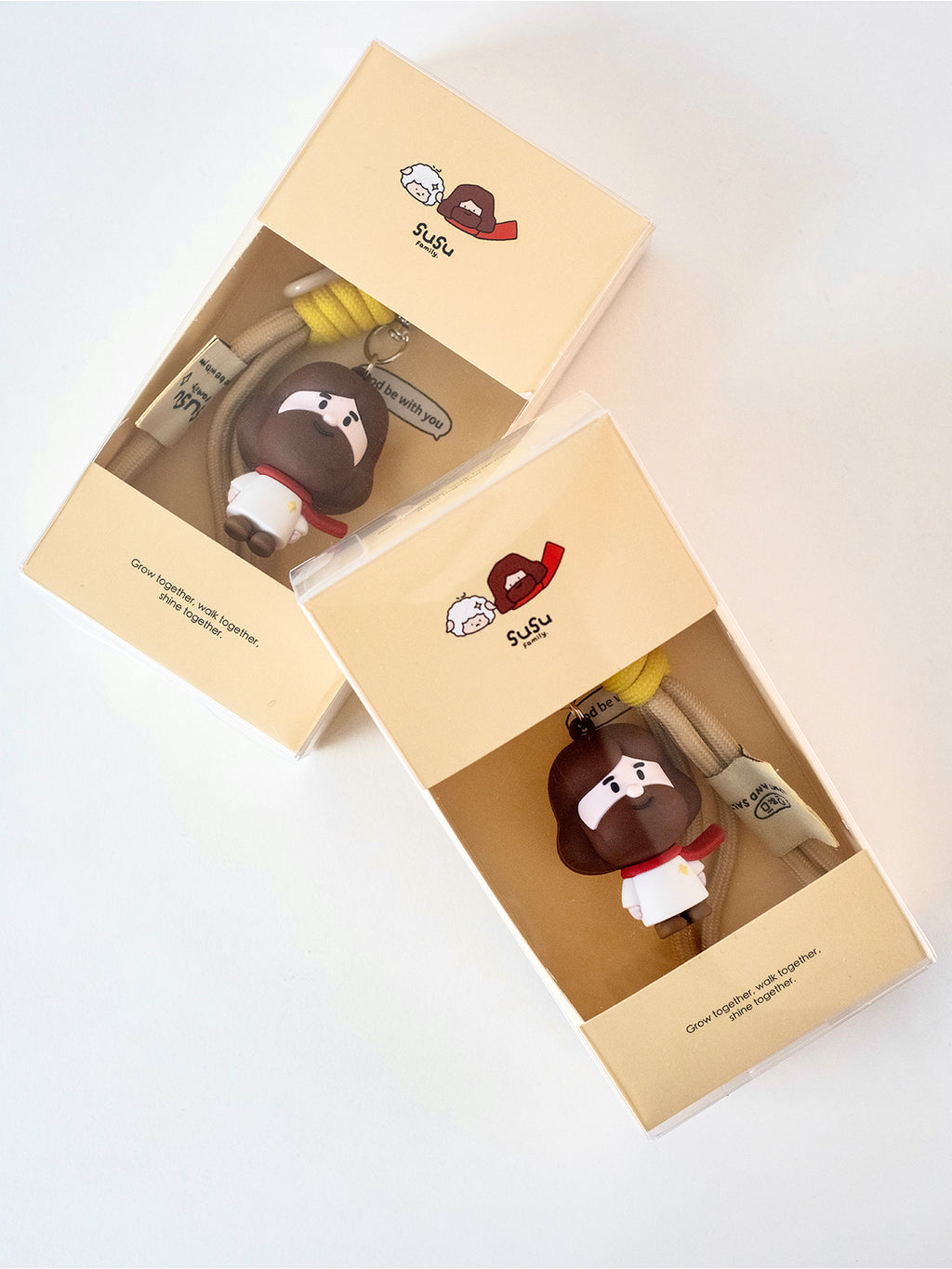 Light & Salt Living · PVC Soft Vinyl Jesus Figure Multi-purpose Ornament Keychain