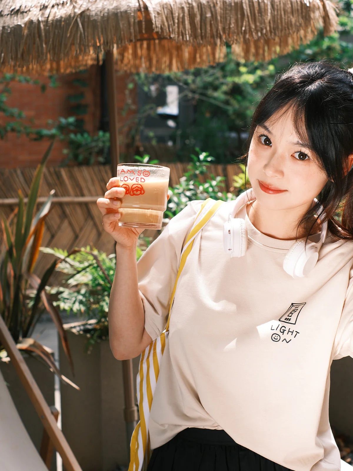 "Love One Another" Minimalist Line Art Tumbler with Lid & Straw — Couple's Cup / Love Each Other