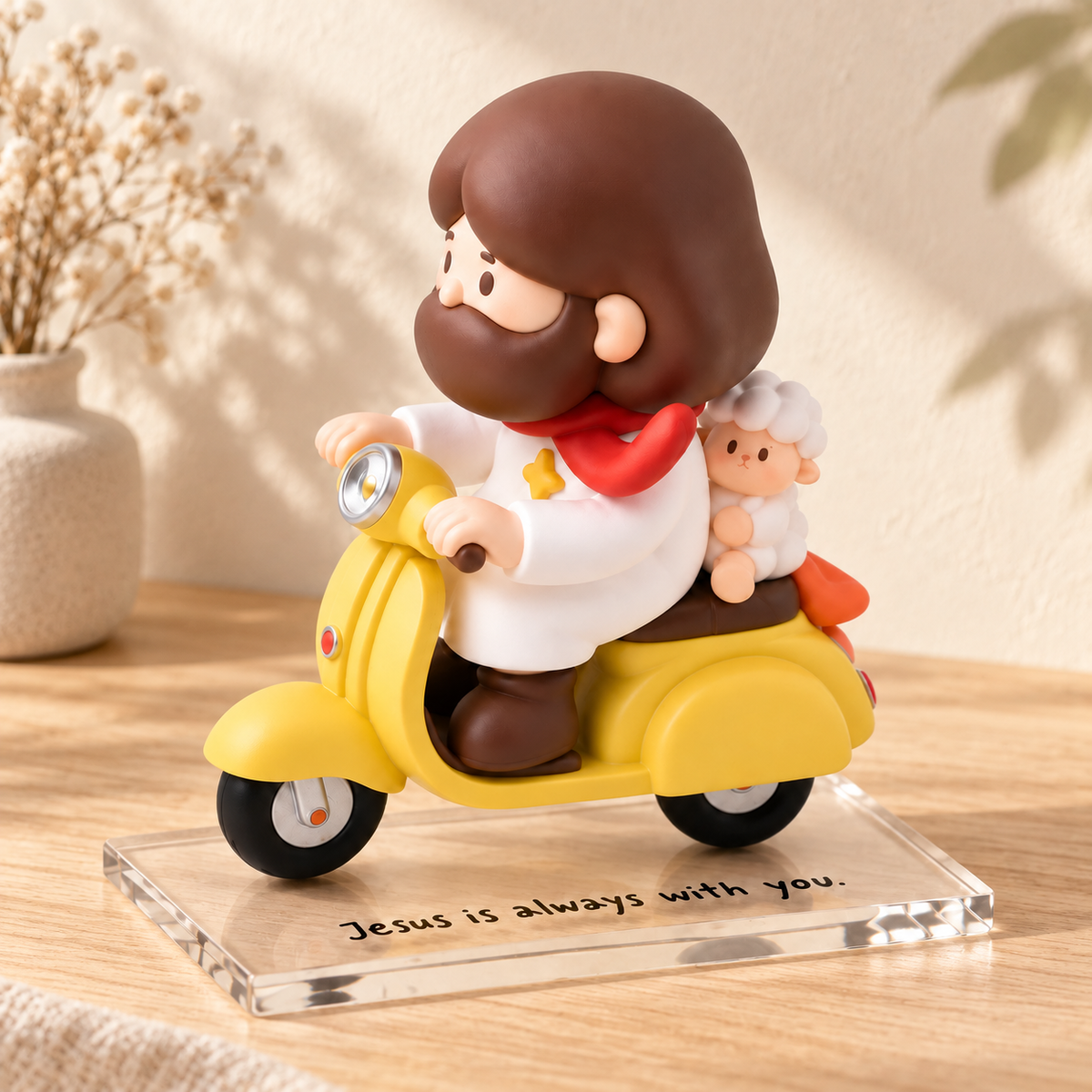 Faith Journey Series – Jesus Always With You Scooter Figurine