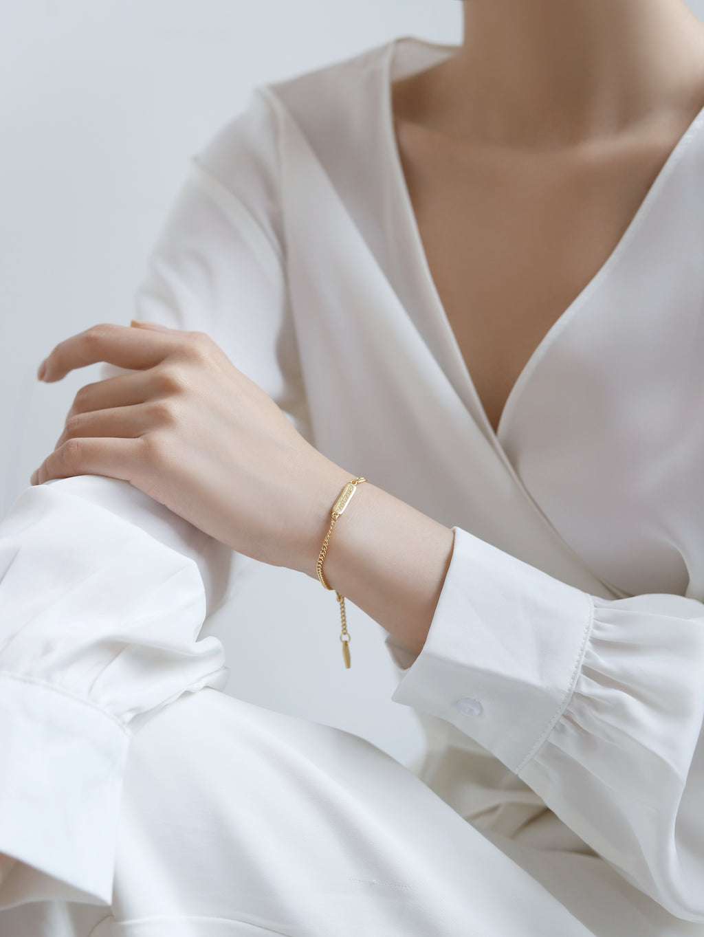 Light & Salt Living · Original "God is Power" S925 Sterling Silver Minimalist Bracelet
