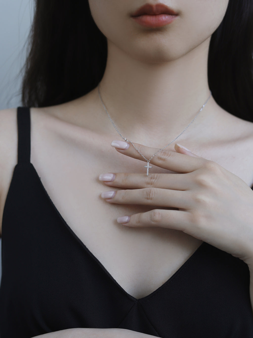 Light & Salt Living · Original S925 Sterling Silver Gentle Cross Collarbone Necklace