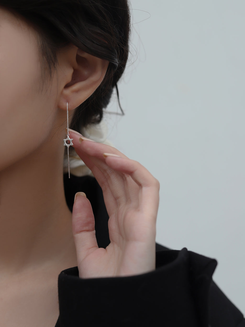 Light & Salt Living · Original S925 Sterling Silver Hexagram Minimalist Earrings