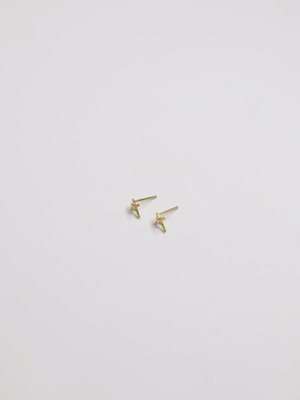 Light & Salt Living · Original S925 Sterling Silver Diamond-Accented Minimalist Stud Earrings