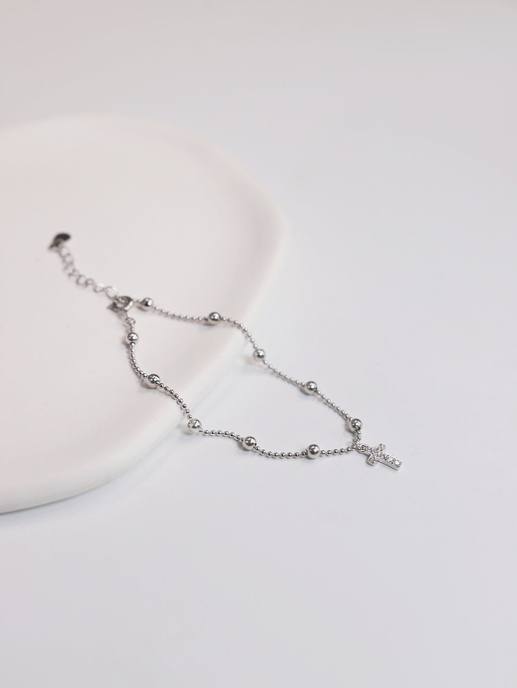 Light & Salt Living · S925 Sterling Silver Cross Bracelet — "Good Things Are Coming"