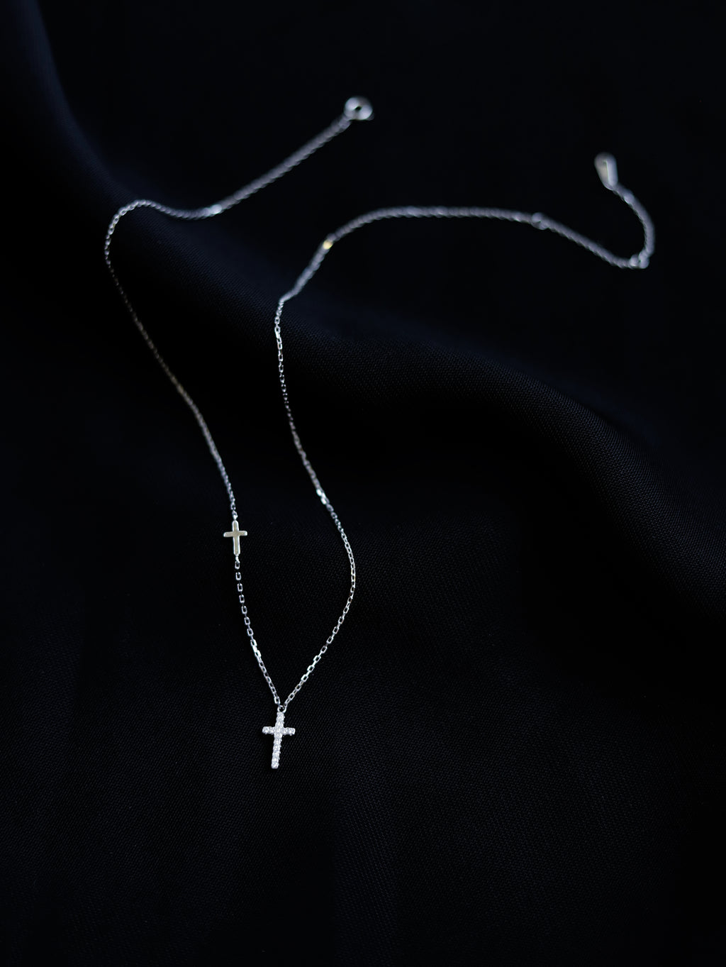 Light & Salt Living · Original S925 Sterling Silver Gentle Cross Collarbone Necklace