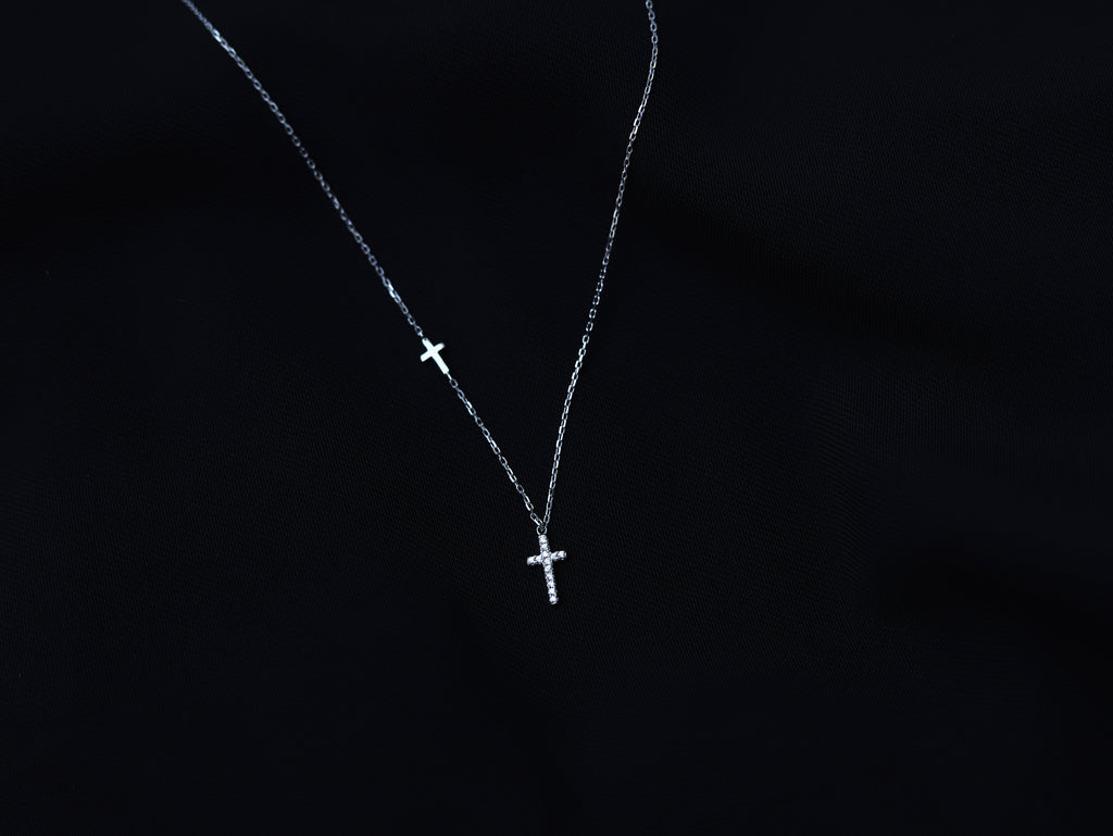 Light & Salt Living · Original S925 Sterling Silver Gentle Cross Collarbone Necklace