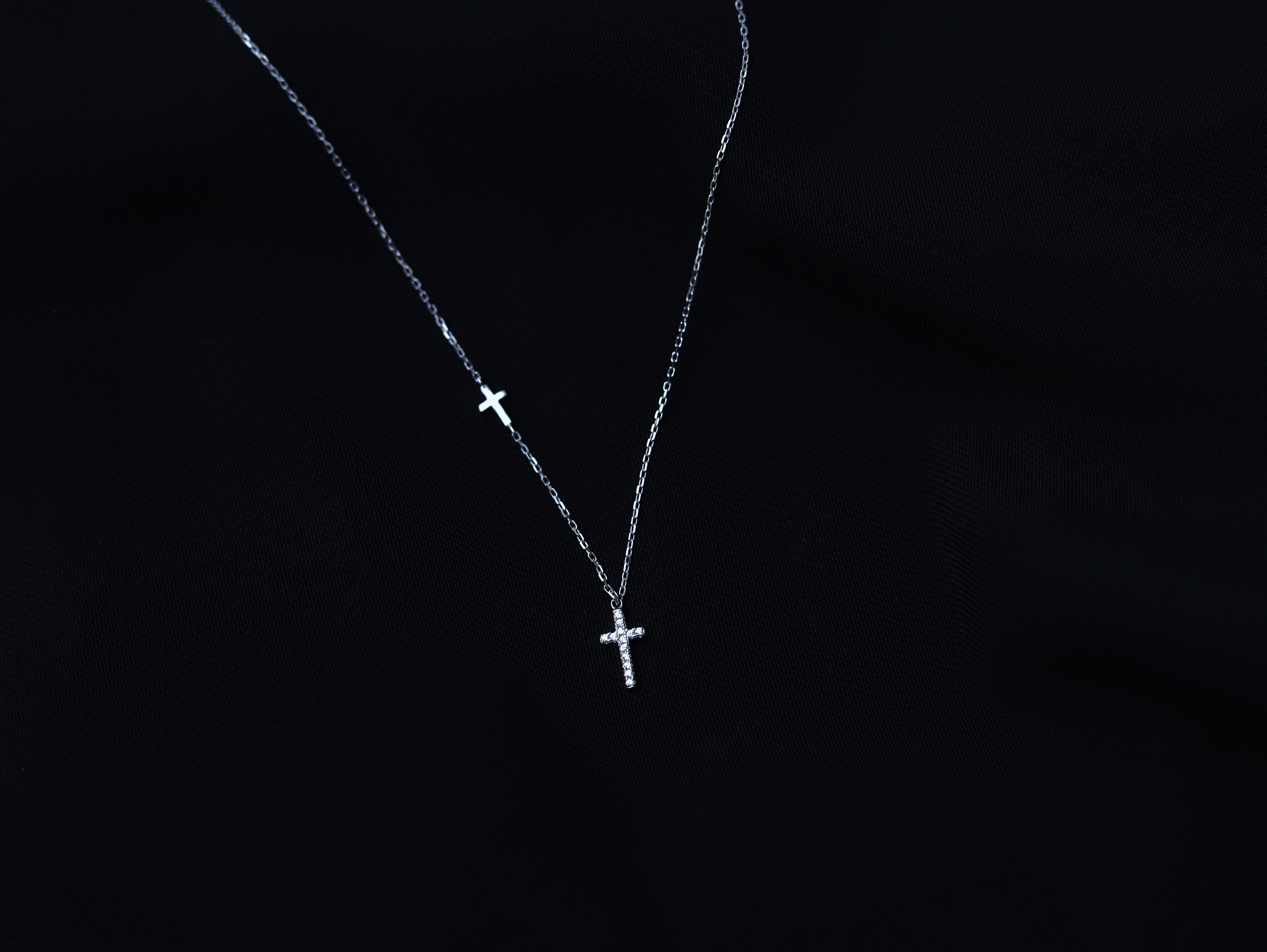 Light & Salt Living · Original S925 Sterling Silver Gentle Cross Collarbone Necklace