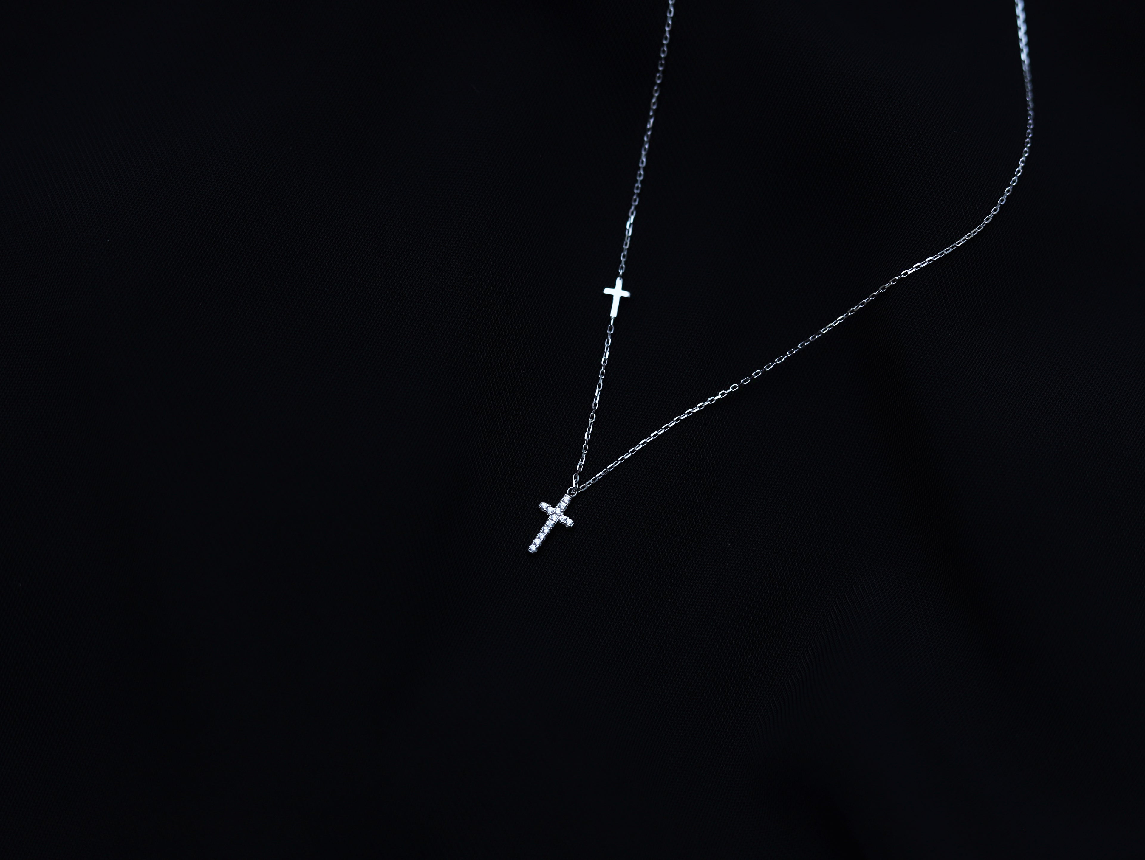 Light & Salt Living · Original S925 Sterling Silver Gentle Cross Collarbone Necklace