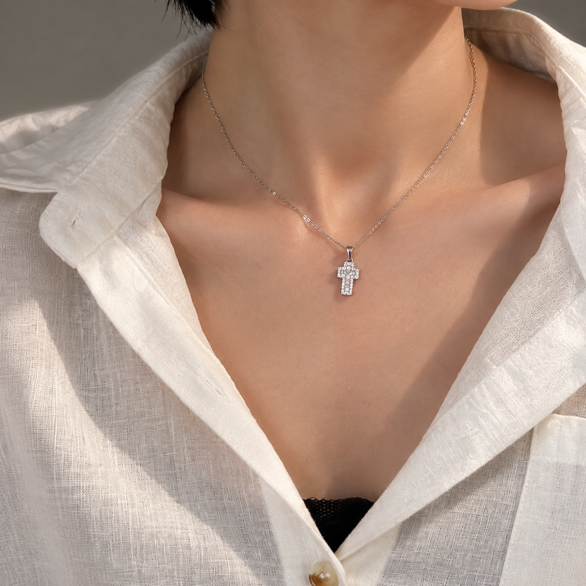 Grace Diamond Cross Necklace — A Timeless Symbol of Faith & Love