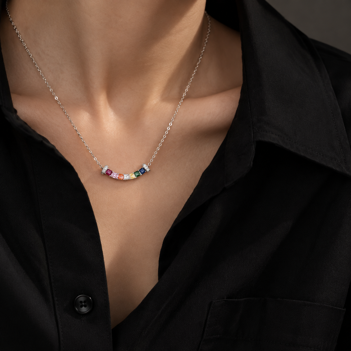 Rainbow Light Necklace — A Colorful Symbol of Joy & Hope