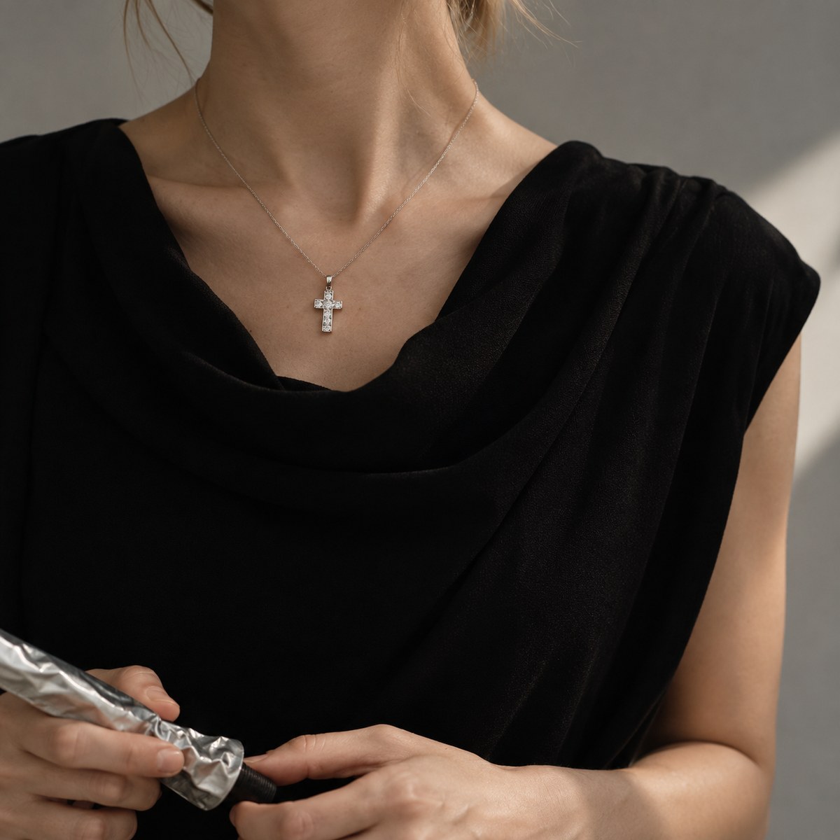 Grace Cross Necklace — A Delicate Symbol of Faith