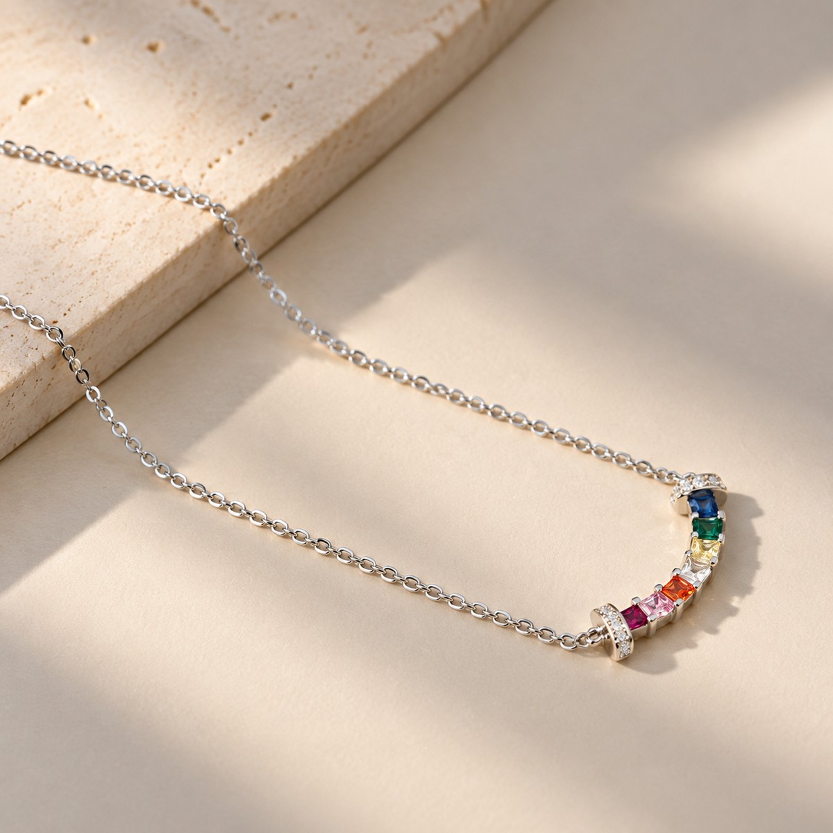 Rainbow Light Necklace — A Colorful Symbol of Joy & Hope