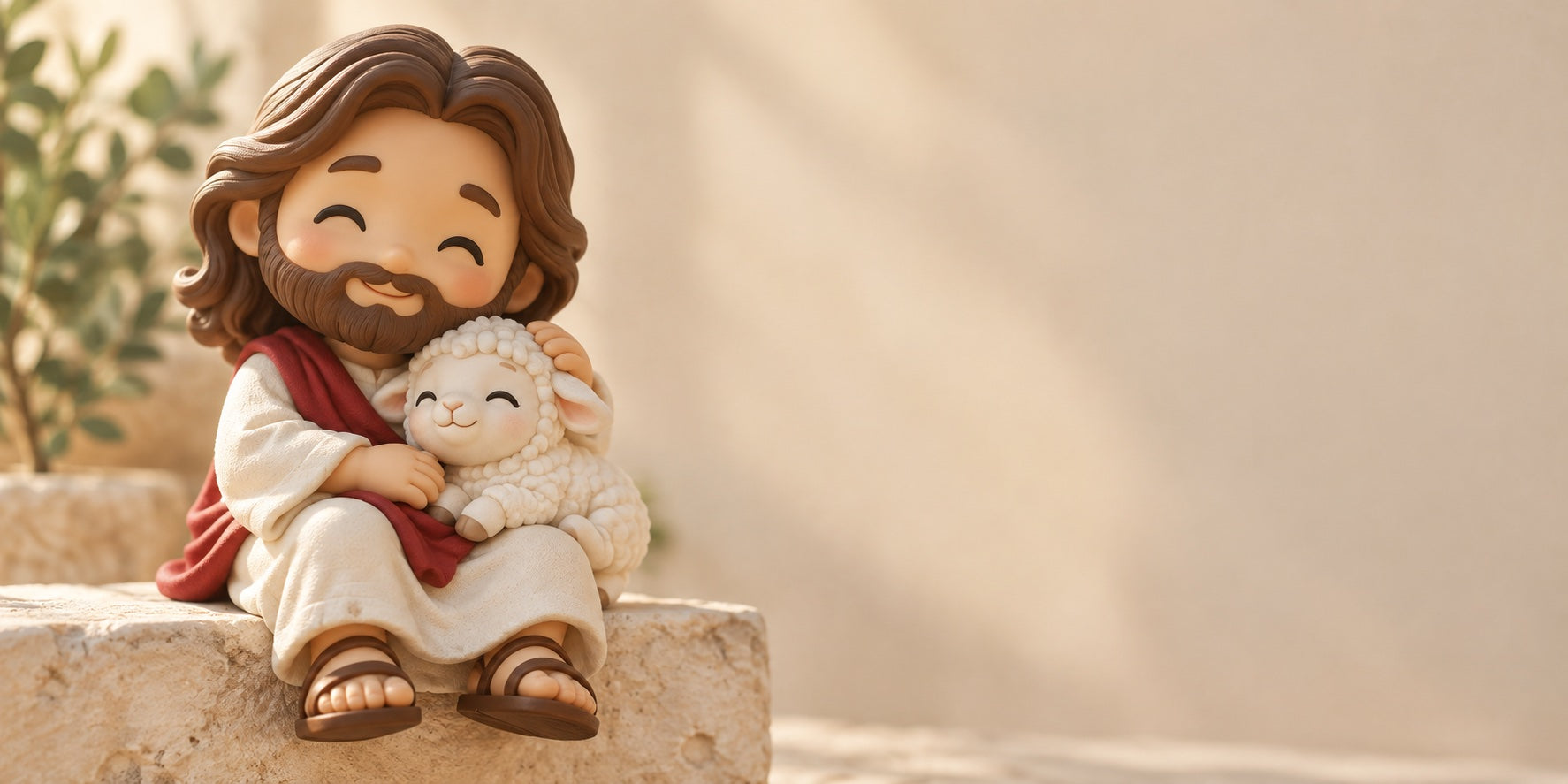 A small faith companion in a peaceful everyday setting