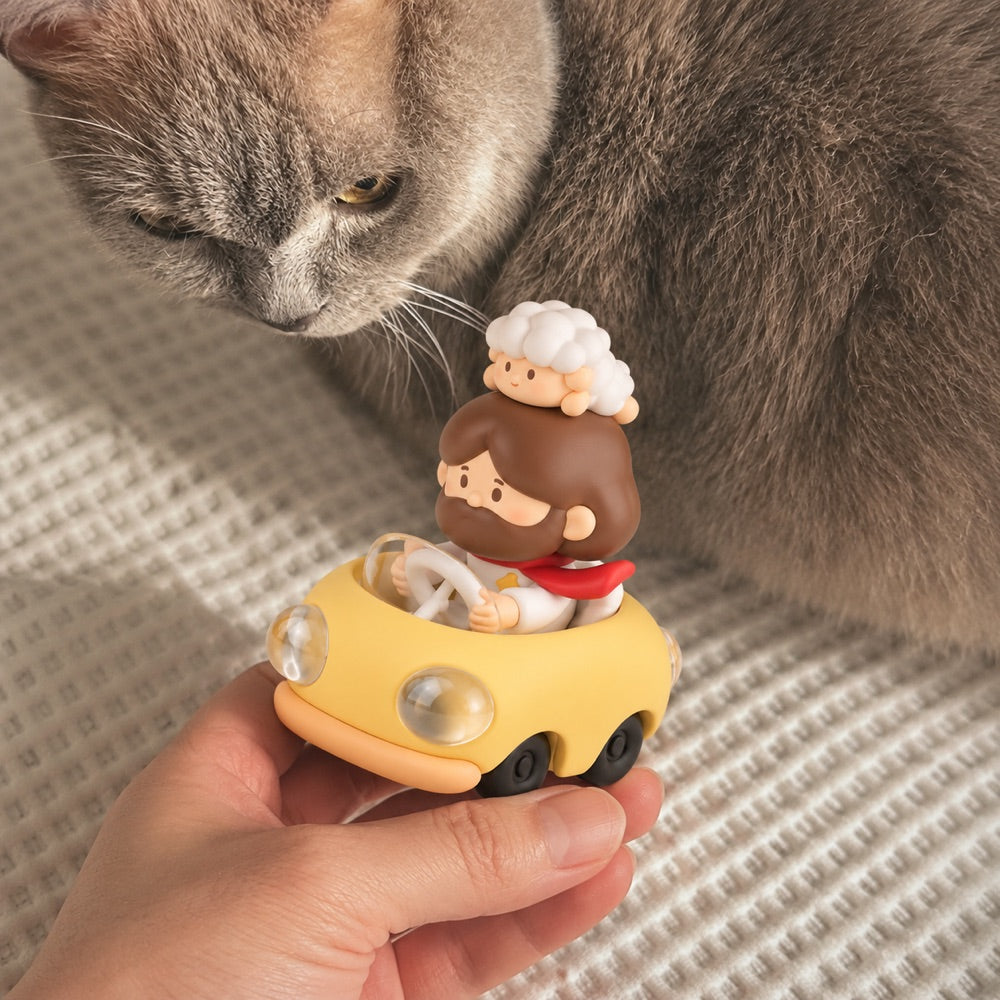 Styled lifestyle scene: A curious little companion.
